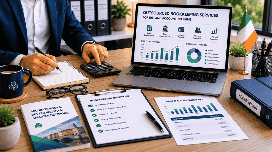 Outsourced bookkeeping services for Ireland accounting firms