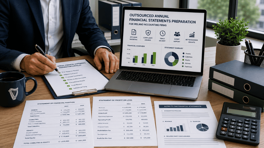 Outsourced annual financial statements preparation for Ireland accounting firms