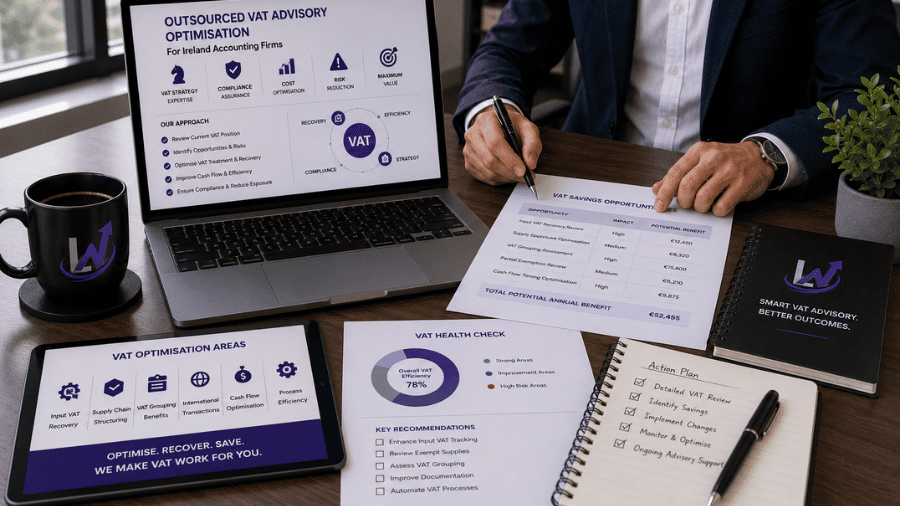 Outsourced VAT advisory optimisation Ireland accounting firms
